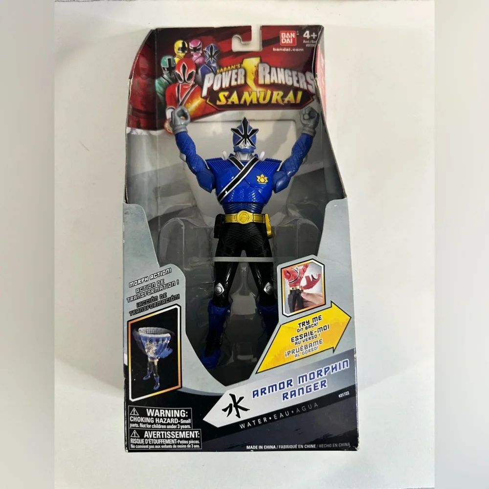 Power Rangers Samurai Armor Morphin Ranger Water Blue Action Figure New With Box